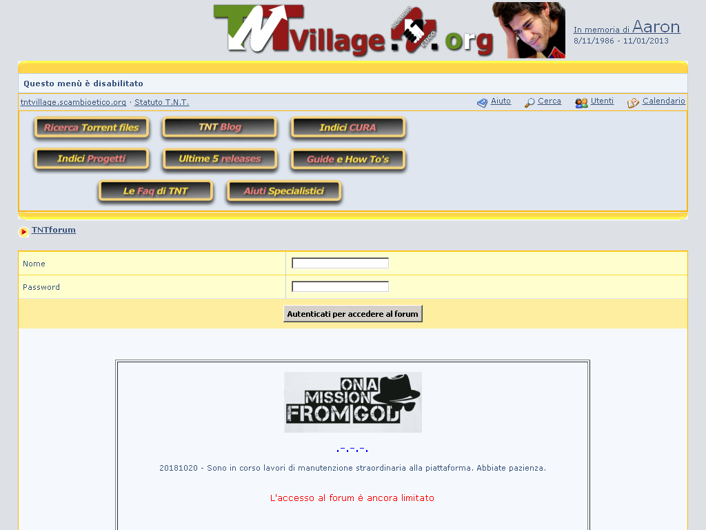 Forum tntvillage scambioetico org / releaselist portal
